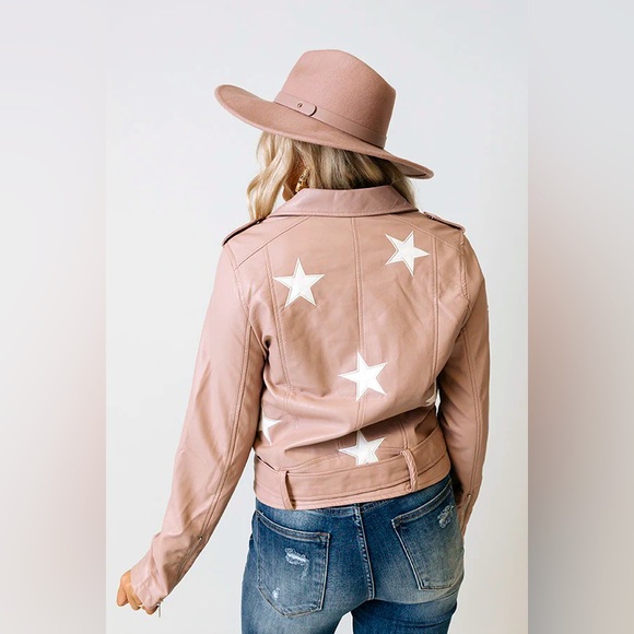 Women's Pink Star Jacket - Picture 1 of 8